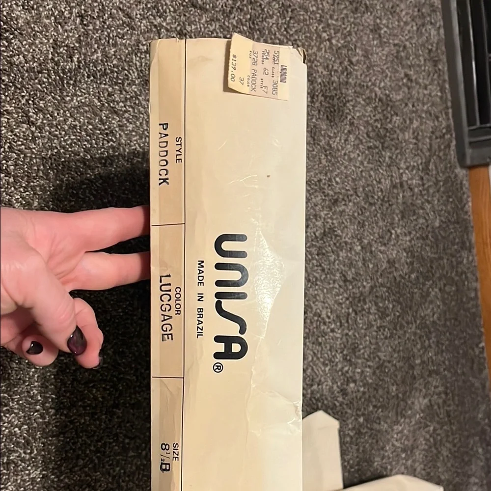 Unisa - made in Brazil- Stylish Tan Leather Boots with Braided Detail Sz 8.5 - Picture 5 of 7